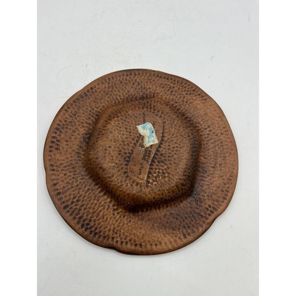 Disneyland Treasure Craft Ash Tray Retro Souvenir Orange Attractions Listed MCM - Picture 2 of 2